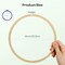 6 Pieces 8 Inch Embroidery Hoop with Metal Screw, Round Embroidery Hoops Set